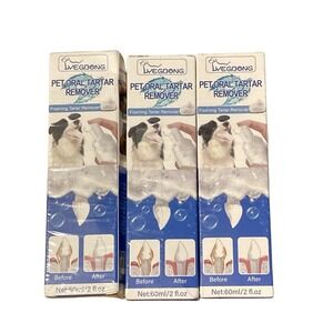 Pet Oral Tartar Remover Spray Foaming 2 fl. Oz LOT of 3